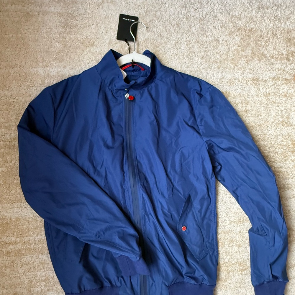 Kiton Royal Blue Windbreaker Jacket